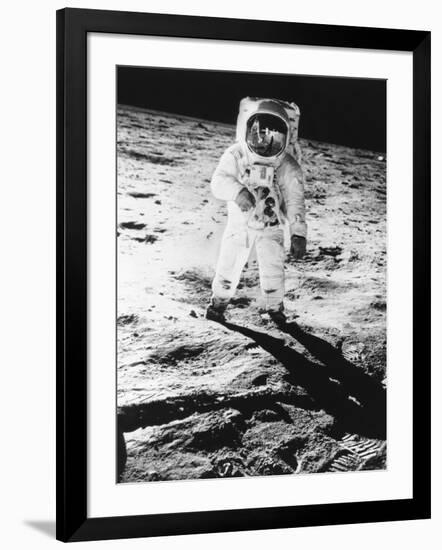 Edwin E. Aldrin Jr. Walks the Moon-null-Framed Photographic Print