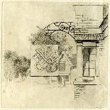 Sign of the Red Lion Inn, Glastonbury, Somerset, 1881-Edwin Edwards-Framed Giclee Print