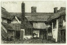 Sign of the Red Lion Inn, Glastonbury, Somerset, 1881-Edwin Edwards-Giclee Print