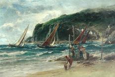 Beach and Cliffs, 19th Century-Edwin Ellis-Giclee Print