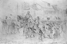 General Mcclellan Passing Through Frederick City, Maryland, September 12, 1862-Edwin Forbes-Giclee Print