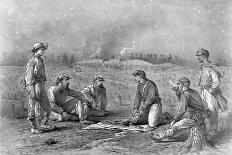 Night of the Battle Cedar Mountain, Culpeper County, Virginia, American Civil War, 9 August 1862-Edwin Forbes-Framed Giclee Print