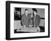 Edwin H. Dressel and Nellie Tayloe Ross discuss the United States gold reserve, 1937-Harris & Ewing-Framed Photographic Print