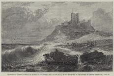 Bamborough Castle, a Signal of Distress in the Offing-Edwin Hayes-Framed Giclee Print