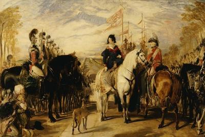 Queen Victoria and the Duke of Wellington Reviewing the Life Guards, 1839
