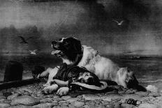 'King Charles Spaniels (?The Cavalier?s Pets?)', 1845, (c1915)-Edwin Henry Landseer-Stretched Canvas