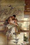 Under the Temple Eaves, (Oil on Canvas)-Edwin Howland Blashfield-Giclee Print