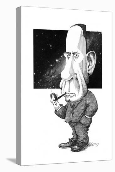 Edwin Hubble, US Astronomer-Gary Gastrolab-Stretched Canvas