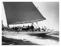 J Class Sailboat, 1934-Edwin Levick-Stretched Canvas