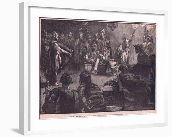 Edwin of Northumbria and the Christian Missionaries-Charles Ricketts-Framed Giclee Print