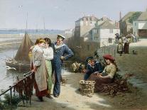 The Flirtatious Fisherman-Edwin Roberts-Framed Giclee Print