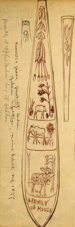 Decorated Paddles of Penobscot Indians