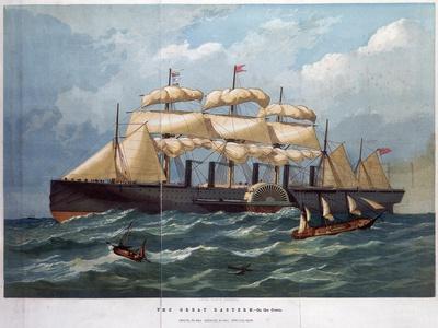 Pss 'Great Eastern on the Ocean, 1858