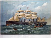 HMS Amazon, Screw Sloop of War, Destroyed by the Collision with the Cork Steam-Packet Osprey-Edwin Weedon-Giclee Print