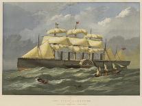 Launch of The Cressy Screw Steam-Ship, at the Royal Dockyard, Chatham-Edwin Weedon-Giclee Print