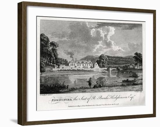 Edwinsford, the Seat of R Banks Hodgkinson Esq, Carmarthenshire, 1776-William Watts-Framed Giclee Print