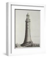 Edystone Lighthouse Engraved by Edward Rooker-Henry Winstanley-Framed Giclee Print