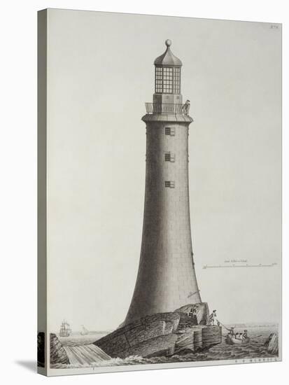 Edystone Lighthouse Engraved by Edward Rooker-Henry Winstanley-Stretched Canvas