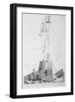 Edystone Lighthouse Engraved by John Record-Henry Winstanley-Framed Giclee Print