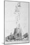 Edystone Lighthouse Engraved by John Record-Henry Winstanley-Mounted Giclee Print