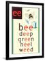 EE in Bee-null-Framed Art Print