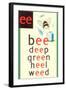 EE in Bee-null-Framed Art Print