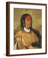 Eeh-tow-wees-ka-zeet - He Who Has Eyes Behind Him-George Catlin-Framed Premium Giclee Print