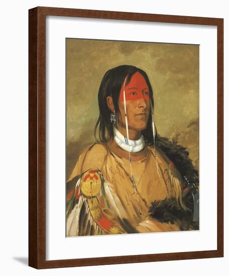 Eeh-tow-wees-ka-zeet - He Who Has Eyes Behind Him-George Catlin-Framed Premium Giclee Print