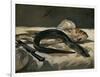 Eel and Red Mullet, 1864-Edouard Manet-Framed Premium Giclee Print