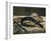 Eel and Red Mullet, 1864-Edouard Manet-Framed Giclee Print