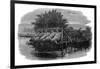 Eel Bucks on the Thames, 19th Century-null-Framed Premium Giclee Print