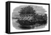 Eel Bucks on the Thames, 19th Century-null-Framed Stretched Canvas