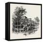 Eel Bucks on the Thames, Scenery of the Thames, UK, 19th Century-null-Framed Stretched Canvas