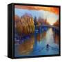 Eel Pie Island  2020  (oil on canvas)-Lee Campbell-Framed Stretched Canvas