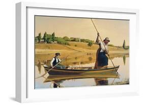 Eel Spearing at Setauket-William Sidney Mount-Framed Art Print