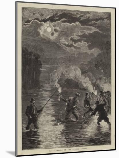 Eel-Spearing on the Scotch Border-Samuel Edmund Waller-Mounted Giclee Print