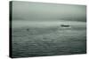 Eerie Look at Boats on the Hudson River in NYC-null-Stretched Canvas