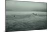 Eerie Look at Boats on the Hudson River in NYC-null-Mounted Photo