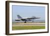 Ef-18M Hornet from the Spanish Air Force Landing-Stocktrek Images-Framed Photographic Print