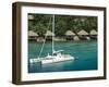 Efate Island Port Vila, Aerial View of Vila Bay and Iririki Island, Vanuatu-Walter Bibikow-Framed Photographic Print