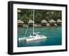 Efate Island Port Vila, Aerial View of Vila Bay and Iririki Island, Vanuatu-Walter Bibikow-Framed Photographic Print