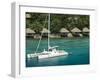 Efate Island Port Vila, Aerial View of Vila Bay and Iririki Island, Vanuatu-Walter Bibikow-Framed Photographic Print