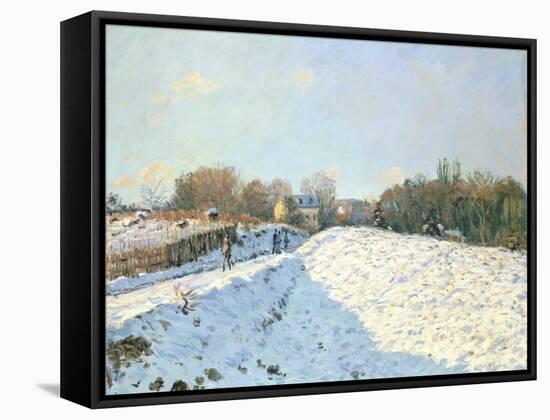 Effect of Snow at Argenteuil, 1874-Alfred Sisley-Framed Stretched Canvas