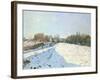 Effect of Snow at Argenteuil, 1874-Alfred Sisley-Framed Giclee Print