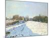 Effect of Snow at Argenteuil, 1874-Alfred Sisley-Mounted Giclee Print