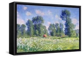 Effect of Spring, Giverny, 1890-Claude Monet-Framed Stretched Canvas