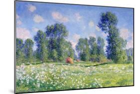 Effect of Spring, Giverny, 1890-Claude Monet-Mounted Giclee Print