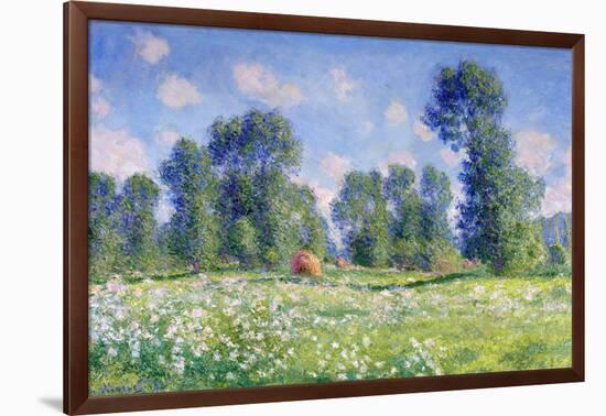 Effect of Spring, Giverny, 1890-Claude Monet-Framed Giclee Print