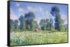 Effect of Spring, Giverny, 1890-Claude Monet-Framed Stretched Canvas