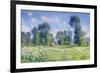 Effect of Spring, Giverny, 1890-Claude Monet-Framed Premium Giclee Print